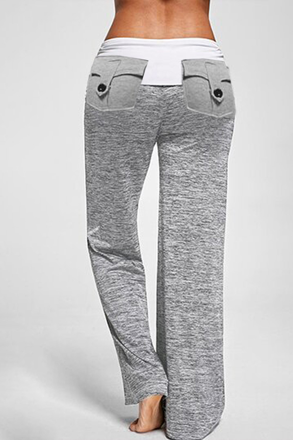 grey yoga pants with pockets